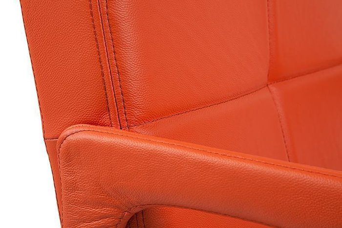   Кресло "Aster Chair" Оранжевая Кожа  - купить Интерьерные кресла по цене 106000.0