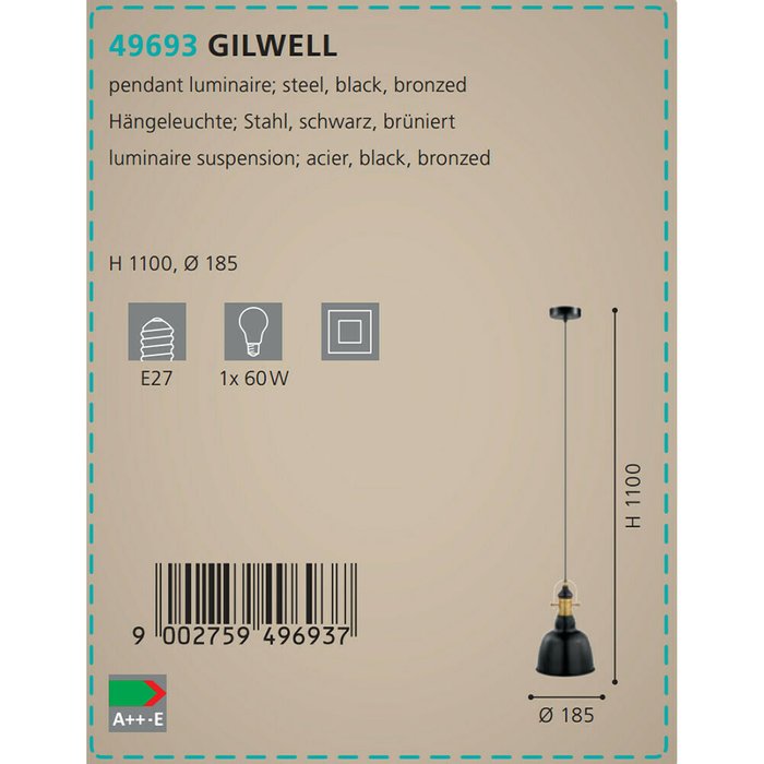 Подвесной светильник Eglo Gilwell   - лучшие Подвесные светильники в INMYROOM