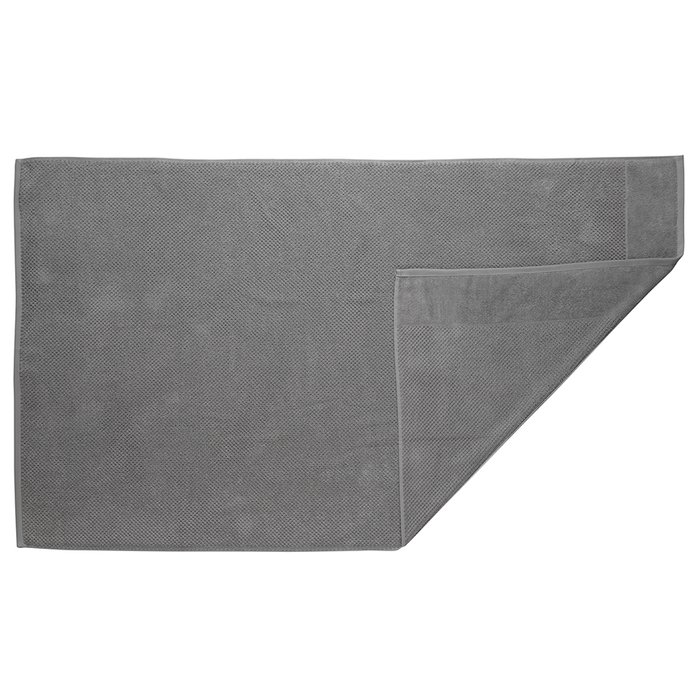 Полотенце банное фактурное Essential серого цвета - лучшие Банные полотенца в INMYROOM
