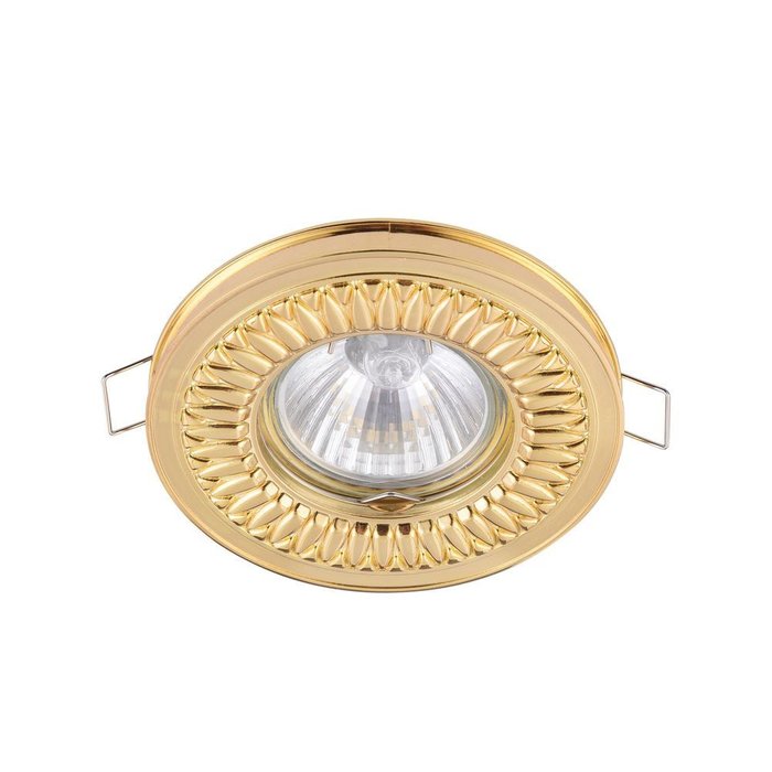 Встраиваемый светильник Metal Classic золотого цвета - купить Встраиваемые споты по цене 280.0