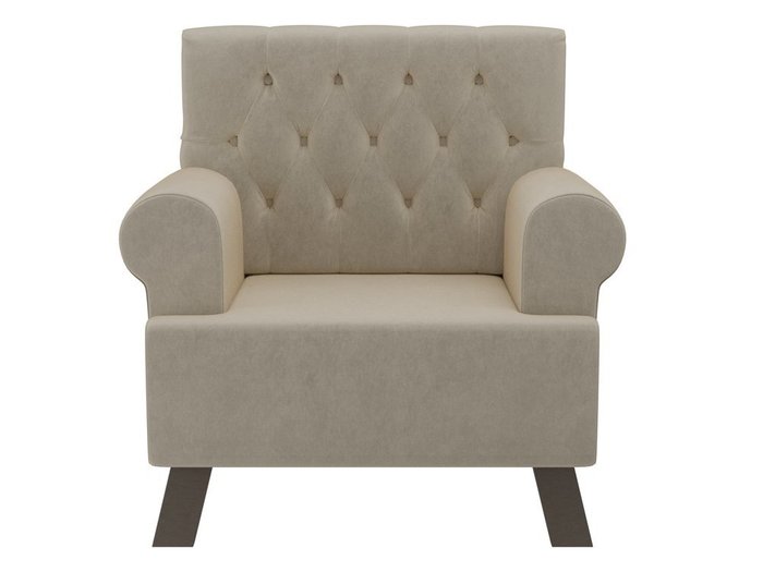 Кресло Хилтон бежевого цвета - купить Интерьерные кресла по цене 22990.0