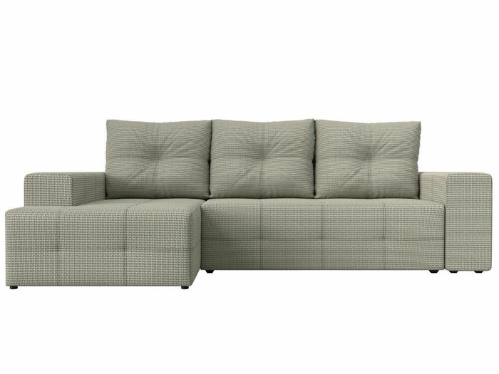 Угловой диван-кровать Перри серо-бежевого цвета левый угол - купить Угловые диваны по цене 59999.0