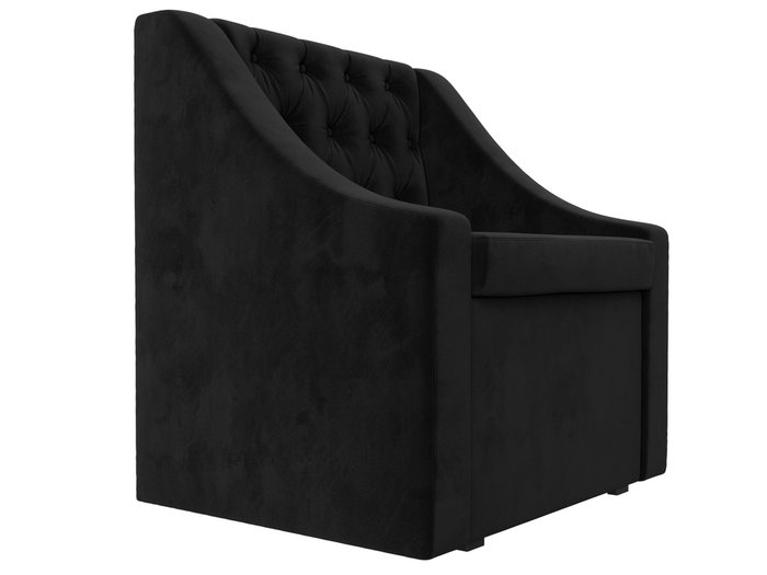 Кресло Мерлин с ящиком черного цвета - лучшие Интерьерные кресла в INMYROOM