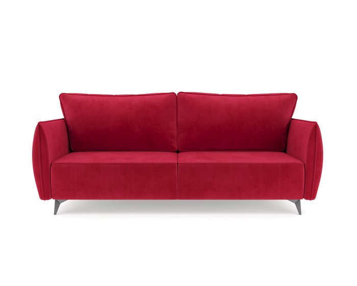 Прямой диван-кровать Осло красного цвета - купить Прямые диваны по цене 40690.0