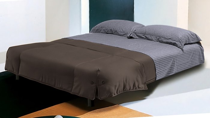 Диван-кровать Генуя S темно-коричневого цвета - лучшие Прямые диваны в INMYROOM