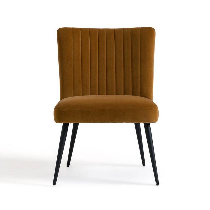 Кресло винтажное велюровое Ronda коричневого цвета - купить Интерьерные кресла по цене 18702.0