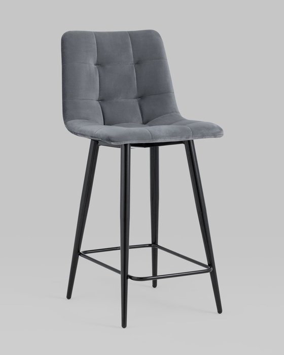 Стул полубарный Джанго тёмно-серого цвета - купить Барные стулья по цене 6990.0