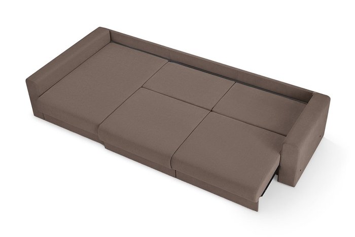 Угловой диван-кровать Модена коричневого цвета - купить Угловые диваны по цене 74160.0