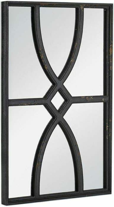 Набор из двух настенных зеркало черного цвета - купить Настенные зеркала по цене 21700.0