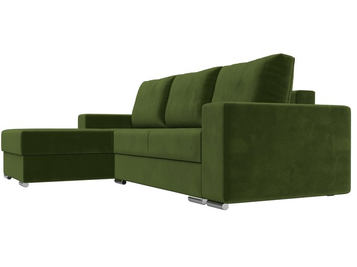 Угловой диван-кровать Дрезден зеленого цвета левый угол - лучшие Угловые диваны в INMYROOM