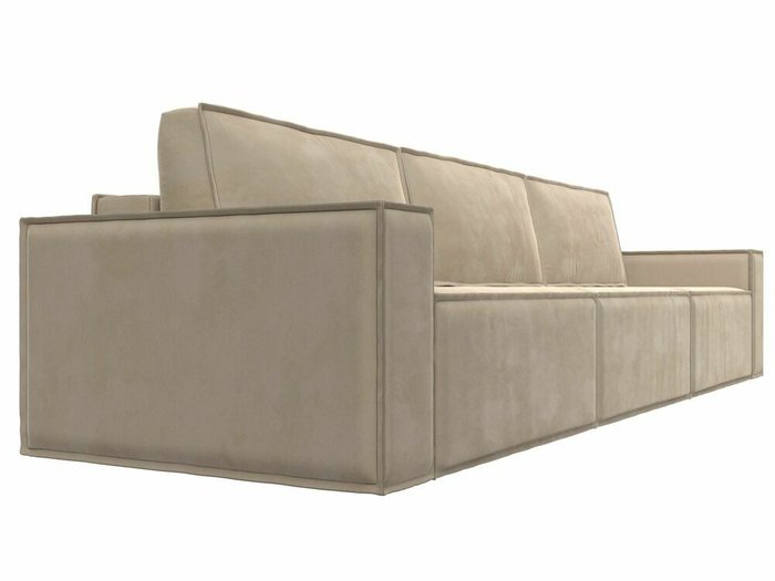 Прямой диван-кровать Куба лонг бежевого цвета - лучшие Прямые диваны в INMYROOM