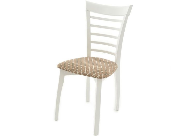 Стул Бурбон бело-коричневого цвета - купить Обеденные стулья по цене 7368.0