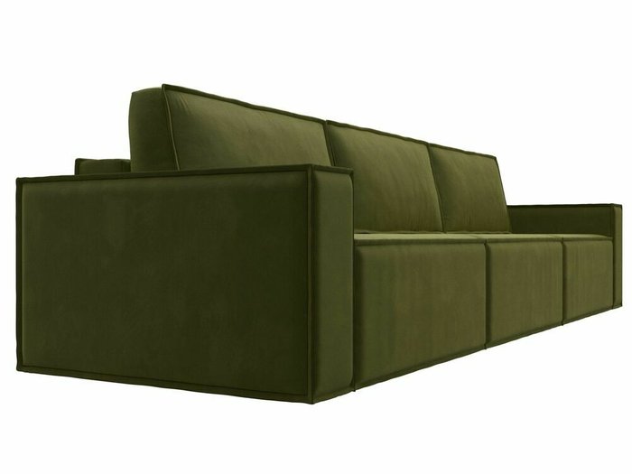 Прямой диван-кровать Куба лонг зеленого цвета - лучшие Прямые диваны в INMYROOM