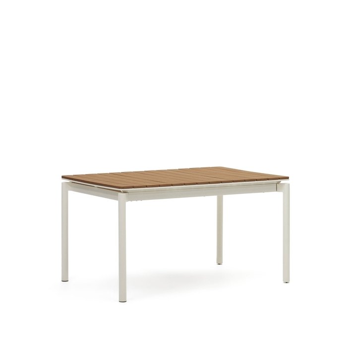 Раздвижной обеденный стол Canyelles коричнево-белого цвета - купить Садовые столы по цене 206990.0