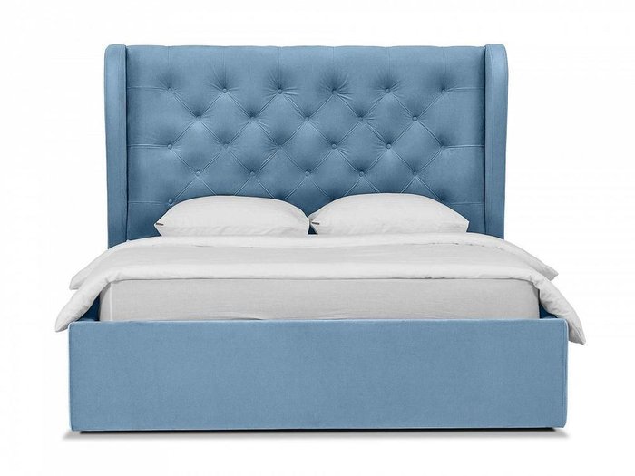 Кровать Jazz голубого цвета 160х200 с подъемным механизмом