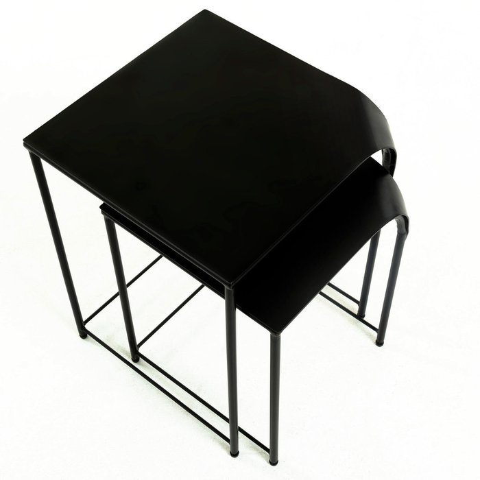Комплект из двух кофейных столиков Plimton черного цвета - лучшие Кофейные столики в INMYROOM