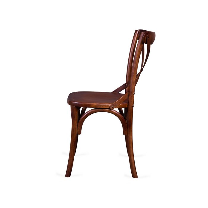 Венский стул Crosshair коричневого цвета - лучшие Обеденные стулья в INMYROOM