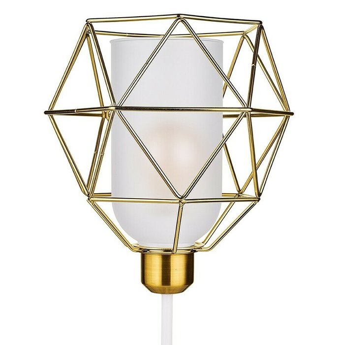 Настольный светильник Stratagema бело-золотого цвета - купить Настольные лампы по цене 6250.0