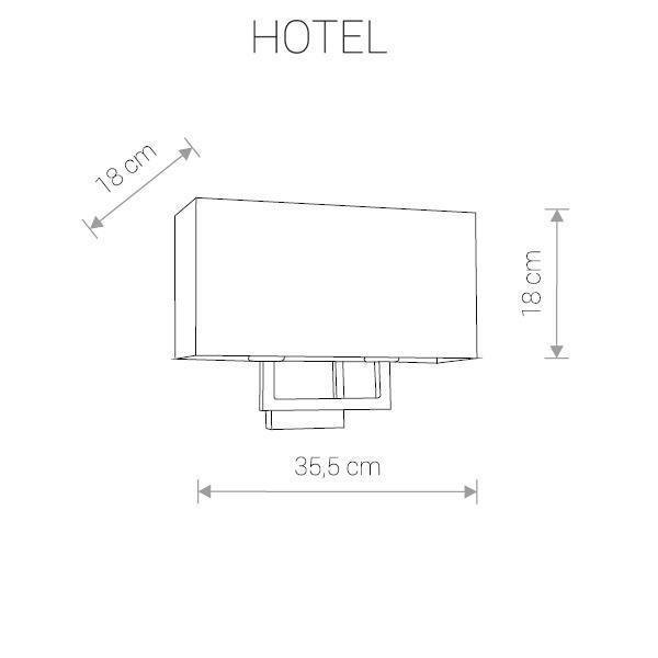 Бра Hotel с серым абажуром - купить Бра и настенные светильники по цене 12280.0