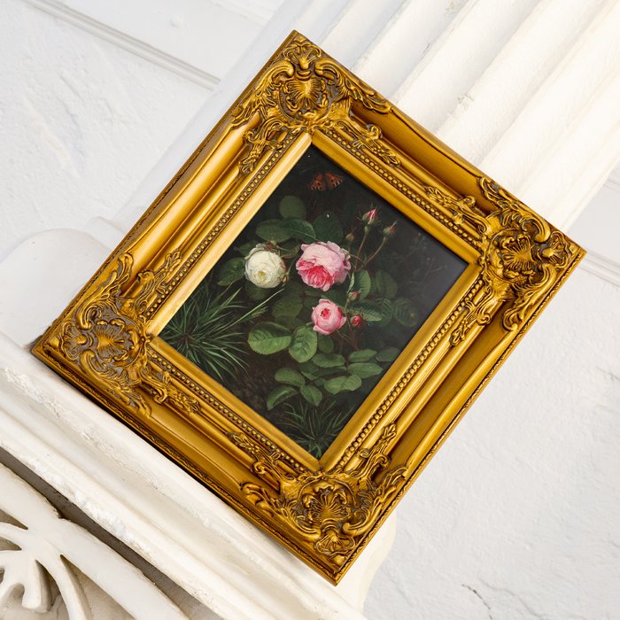 Репродукция картины Бабочки среди ветвей роз - лучшие Картины в INMYROOM