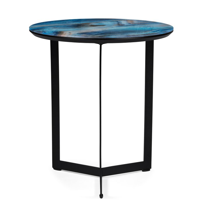 Кофейный стол Роб синего цвета - купить Кофейные столики по цене 9790.0