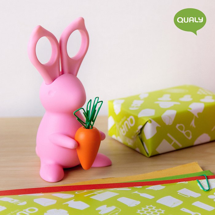 Ножницы+магнит со скрепками bunny розовый - лучшие Декоративные коробки в INMYROOM Ножницы+магнит со скрепками bunny розовый - лучшие Декоративные коробки в INMYROOM