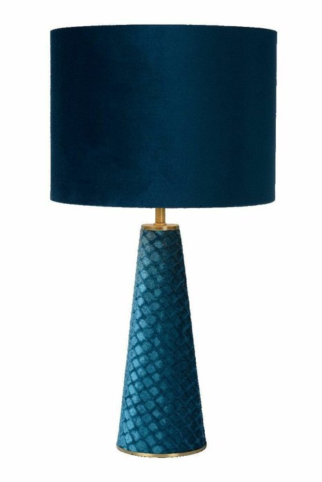 Настольная лампа Extravaganza Velvet 10501/81/37 (ткань, цвет бирюзовый) - купить Настольные лампы по цене 11340.0