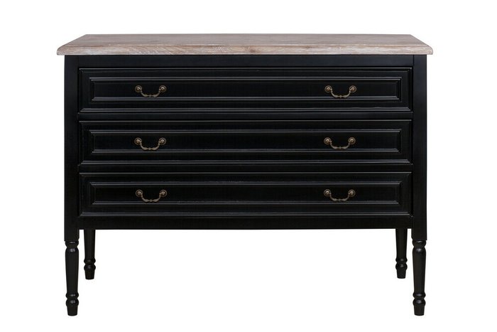 Комод Kaliko old oak черного цвета Комод Kaliko old oak черного цвета