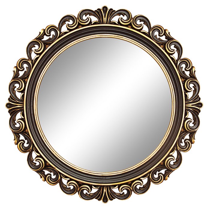 Настенное зеркало Фроуд Венге с золотом