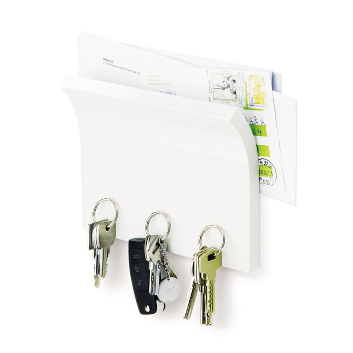 Держатель для ключей и писем Umbra magnetter белый - купить Ключницы по цене 2300.0
