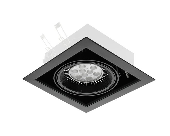  Встраиваемый спот Well Rotate LED в черном корпусе