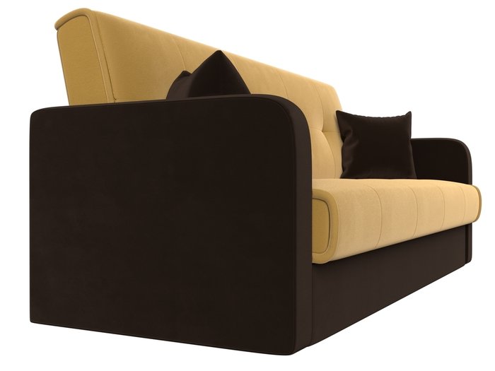 Диван-кровать Надежда желто-коричневого цвета - лучшие Прямые диваны в INMYROOM