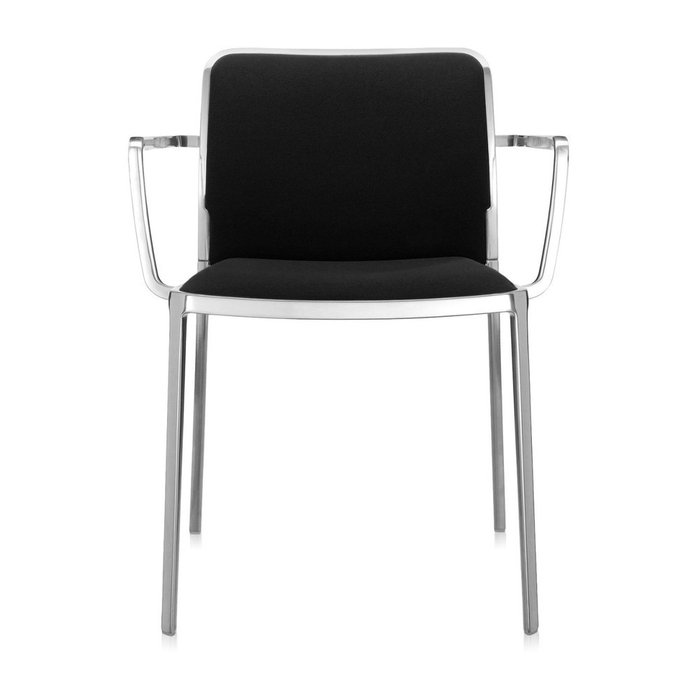 Стул Audrey Soft черного цвета с подлокотниками - купить Обеденные стулья по цене 86596.0