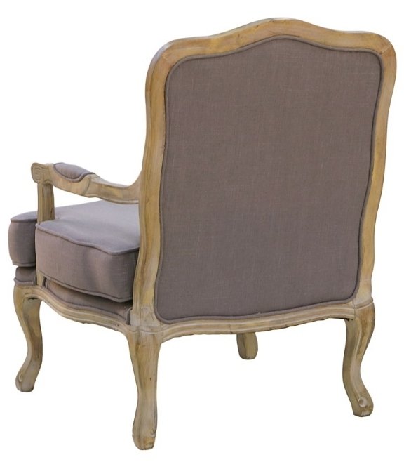 Кресло серого цвета на деревянных ножках - купить Интерьерные кресла по цене 54020.0
