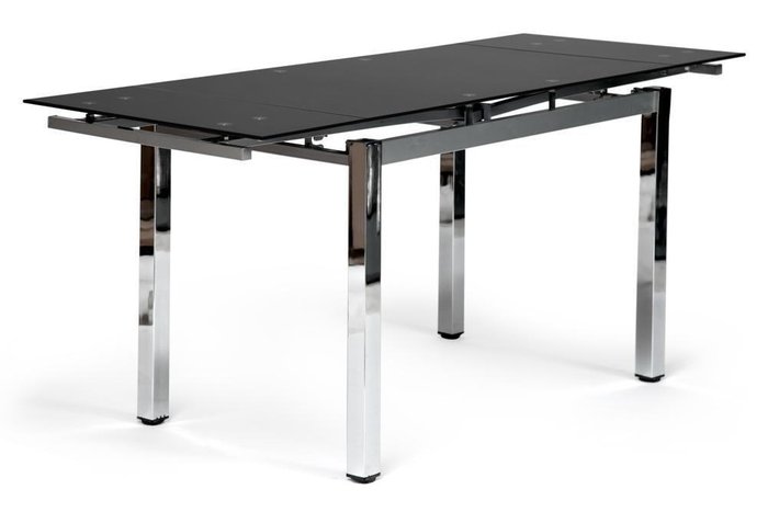 Обеденный раздвижной стол Campana со стеклянной столешницей - лучшие Обеденные столы в INMYROOM