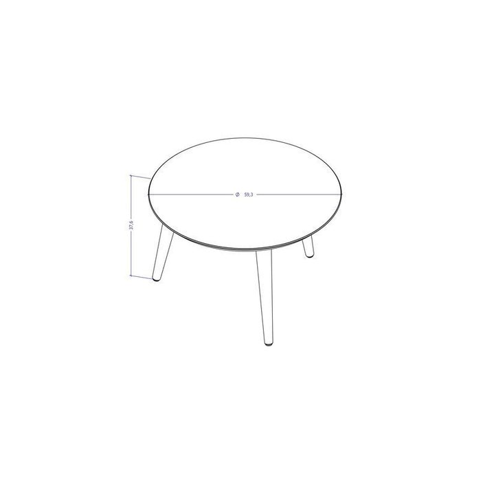 Кофейный стол Astrid M белого цвета - лучшие Кофейные столики в INMYROOM
