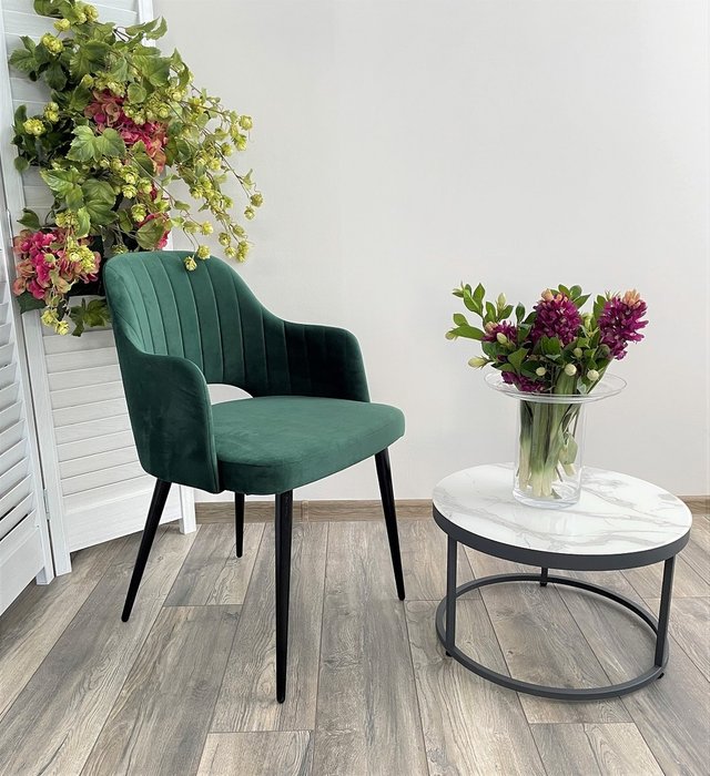 Стул Fantine зеленого цвета - купить Обеденные стулья по цене 7950.0