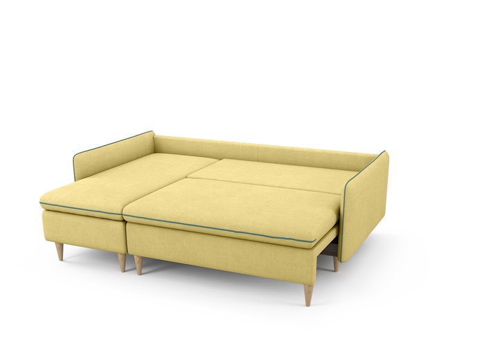 Диван-кровать Ron левый желтого цвета - купить Угловые диваны по цене 64900.0