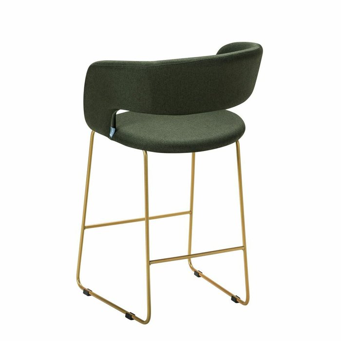 Полубарный стул Hugs темно-зеленого цвета - лучшие Барные стулья в INMYROOM