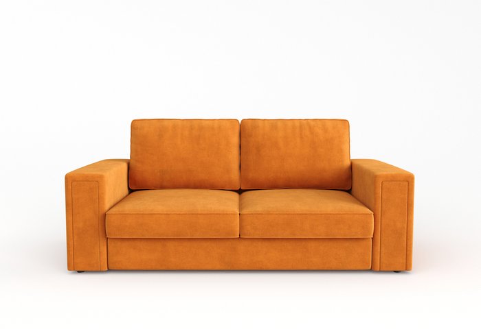 Диван-кровать Вивьен оранжевого цвета - купить Прямые диваны по цене 97889.0