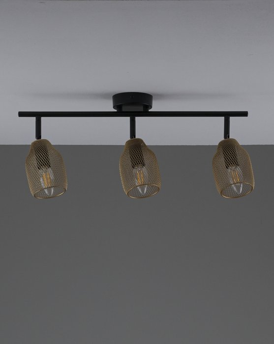 Спот Adalina V11838-3C черно-золотого цвета - купить Накладные споты по цене 5301 Спот Adalina V11838-3C черно-золотого цвета - купить Накладные споты по цене 5301