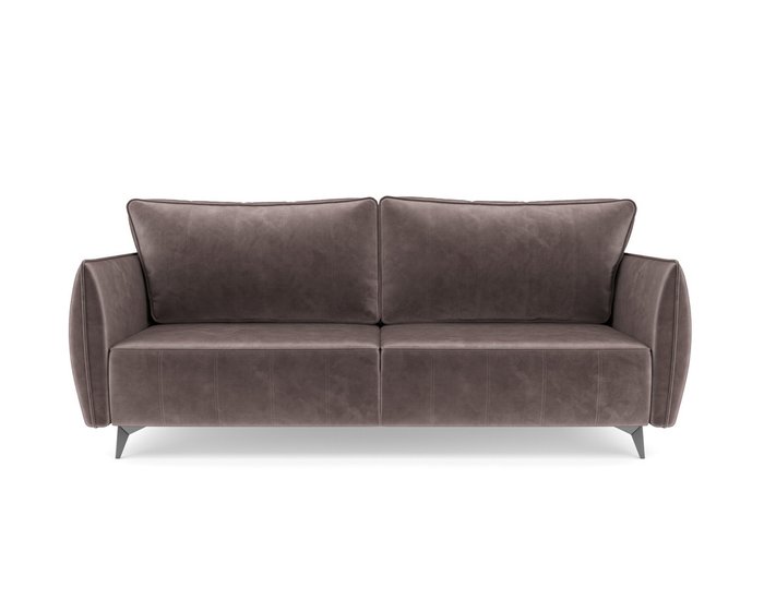 Прямой диван-кровать Осло серо-коричневого цвета - купить Прямые диваны по цене 43990.0