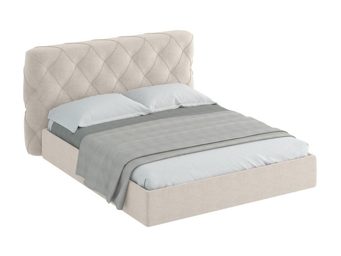 Кровать Ember светло-бежевого цвета 180х200
