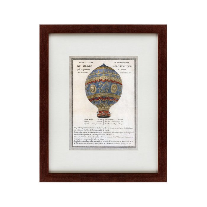 Картина Montgolfier brothers balloon flight 1783 г. - купить Картины по цене 4990.0