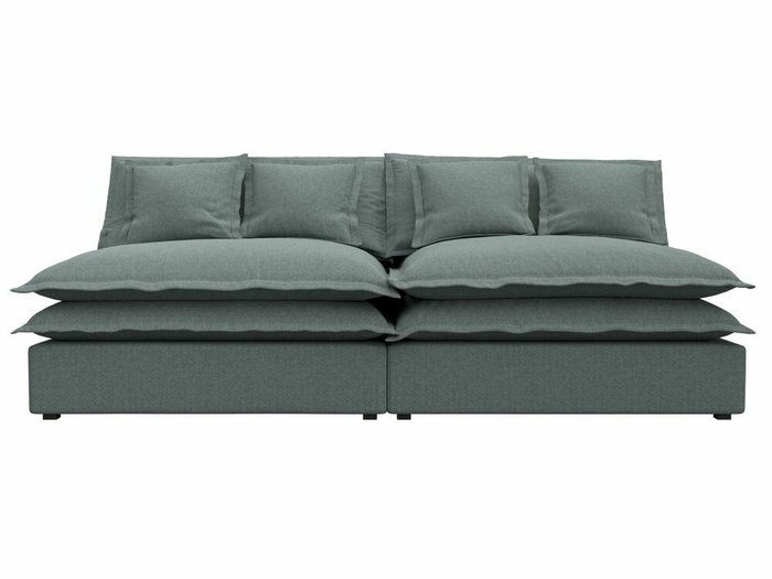 Диван Лига 040 серого цвета - купить Прямые диваны по цене 45999.0