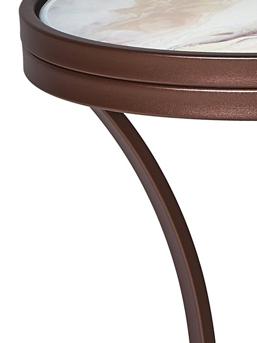 Кофейный столик Martini бежево-коричневого цвета - купить Кофейные столики по цене 9900.0