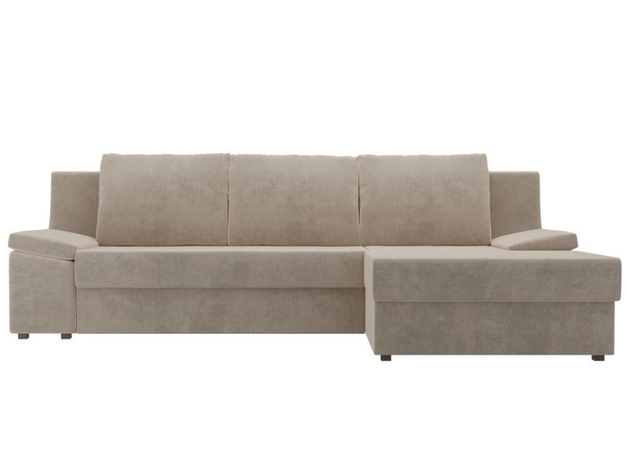 Угловой диван-кровать Челси бежевого цвета - купить Угловые диваны по цене 50990.0