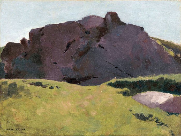 Репродукция картины на холсте The Rocky Slope 