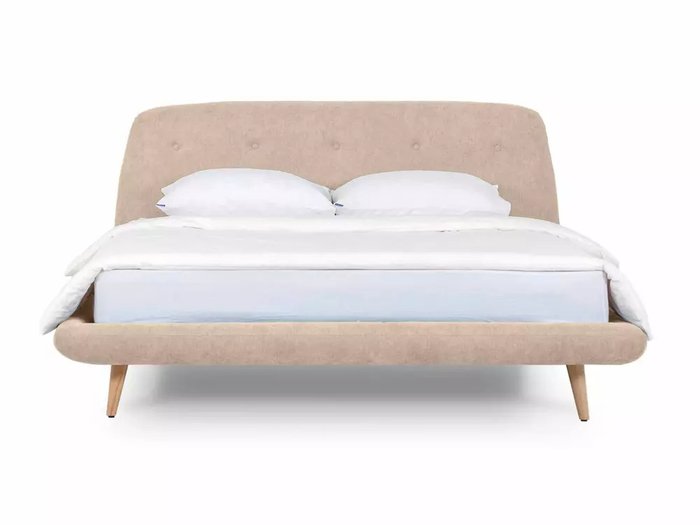Кровать Loa 160х200 бежевого цвета 