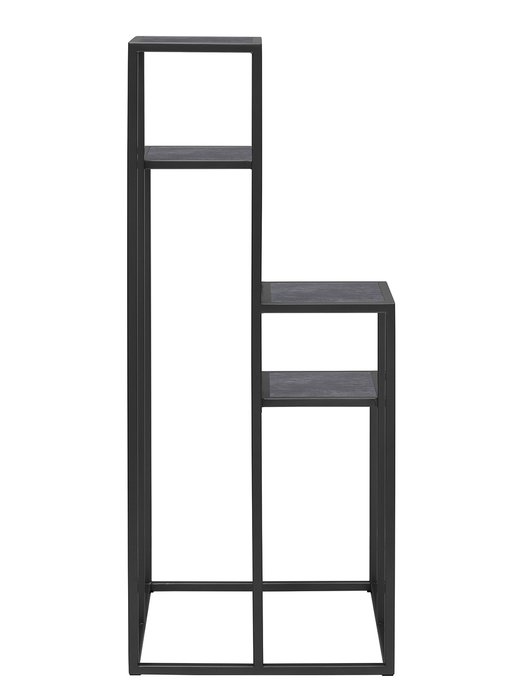 Столик подставка под кашпо для цветов Tori серо-черного цвета - лучшие Подставки для цветов в INMYROOM